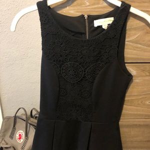 Black peplum top